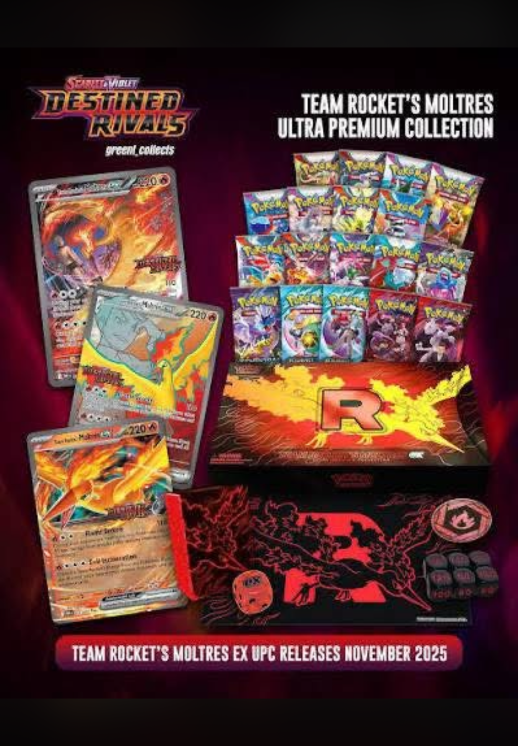 Pokémon Destined Rivals Moltres Ultra Premium Collection